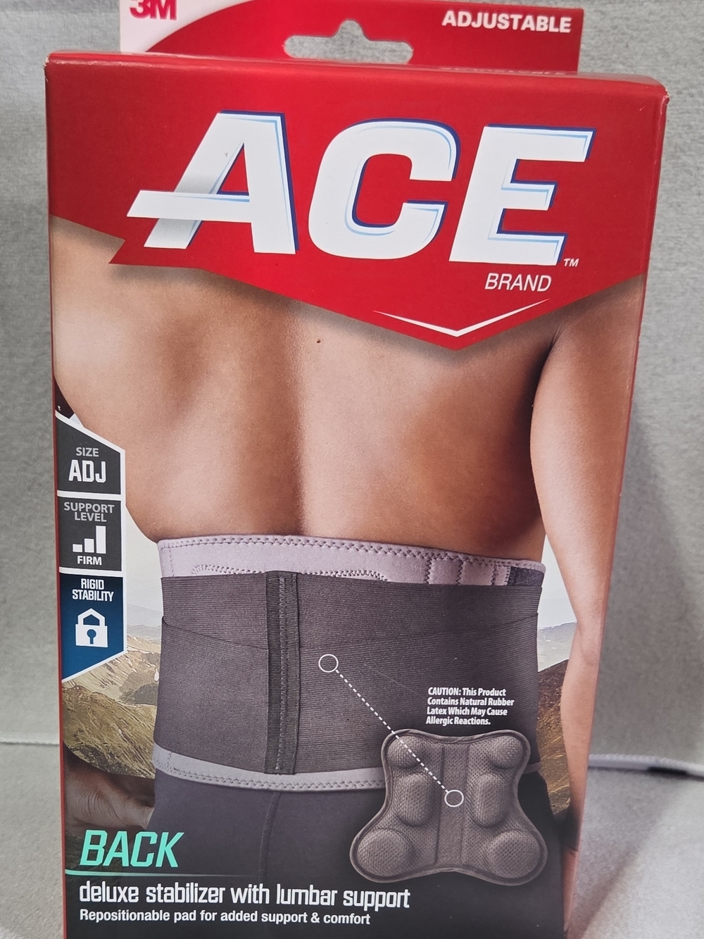 ACE Back Deluxe Stabilizer Lumbar Support - Gray